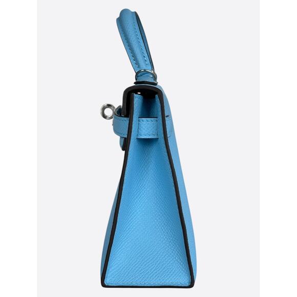 Hermes Blue Celeste Epsom Mini Kelly - Picture 5 of 6